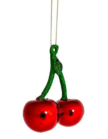 Cherry Decorative Glass Hanging Ornament (to be bought in qtys of 12)