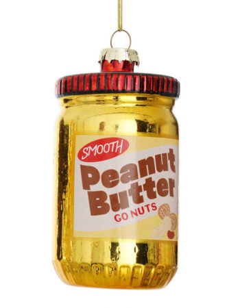 Peanut Butter Decorative Glass Hanging Ornament (to be bought in qtys of 12)