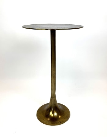 Aluminium Antique Gold Side Table