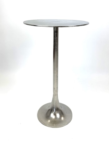 Aluminium Raw Nickel Side Table