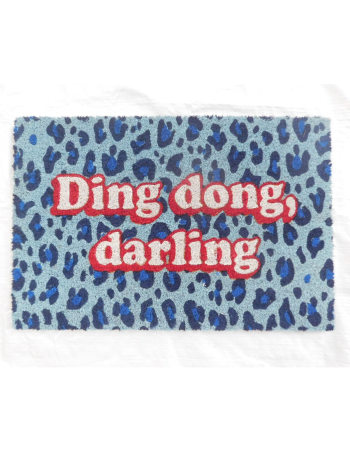 "Ding Dong, Darling" Colourful Doormat