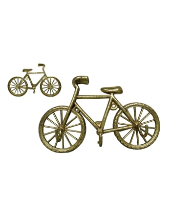 Gold Bicycle Coat Hook (to be bought in qtys of 2)