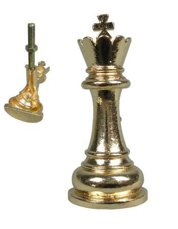 Gold King Chess Piece Drawer Knob (to be bought in qtys of 6)