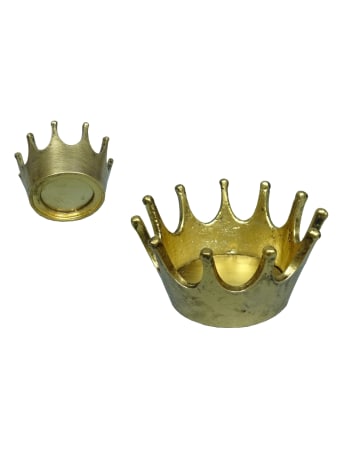 Gold Crown Candle Holder (to be bought in qtys of 6)