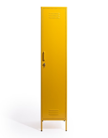 Tall Steel Metal Locker in Mustard Yellow