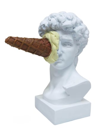 Medium David Ice Cream Decorative Bust (to be bought in qtys of 2)