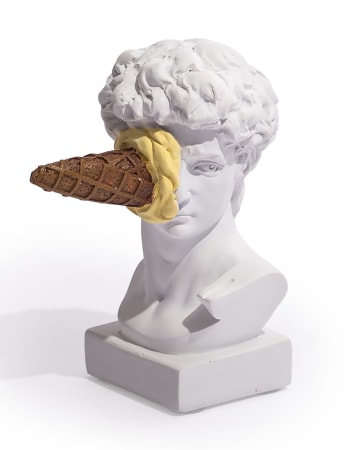 Medium David Ice Cream Decorative Bust (to be bought in qtys of 2)