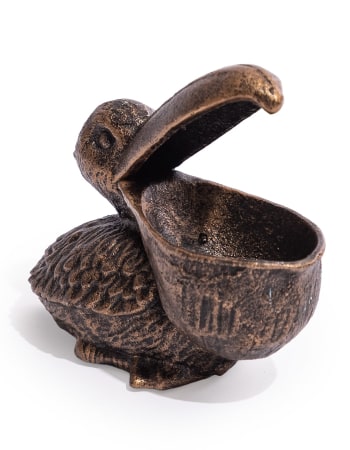 Cast Iron Pelican Trinket / Coin Bowl