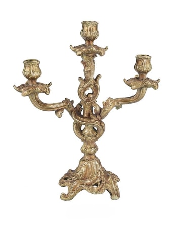 Antique Gold Ornate Candelabra
