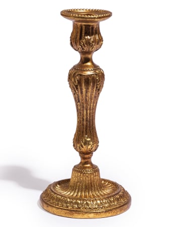Medium Antique Gold Empire Candlestick