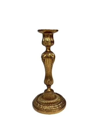 Medium Antique Gold Empire Candlestick