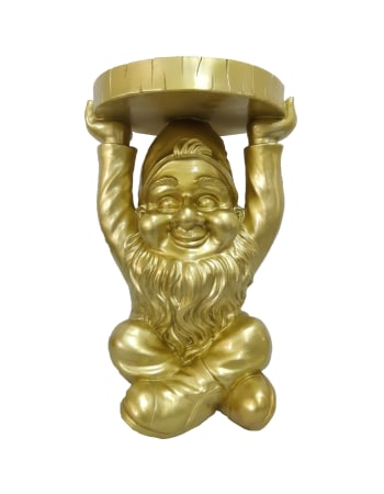 Gold Gnome "Trunk Slice" Side Table