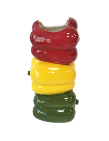 Mixed Peppers Ceramic Stem Vase (to be bought in qtys of 2)