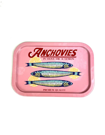 Retro "Anchovies Tin" Serving Tray (to be bought in qtys of 2)