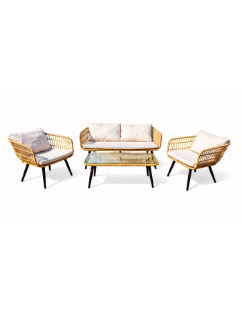 Outdoor Bamboo Bohemian Furniture Set 