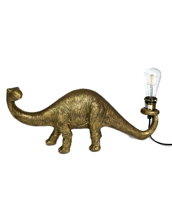 Antique Gold Brontosaurus Table Lamp