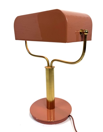 Terracotta & Gold Desk Lamp