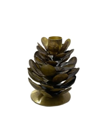 Antique Gold Pinecone Candle Holder (to be bought in qtys of 6)