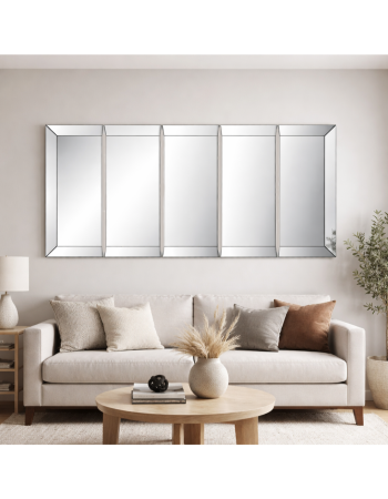 Venetian Giant 5 Panel Wall Mirror