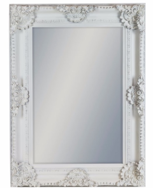White & Cream Framed