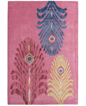 PEACOCK FEATHER PINK 2.40m x 1.70m