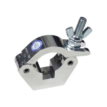 Doughty T57001 Aluminium 50mm Slimline Half Coupler M12 Hole Zinc