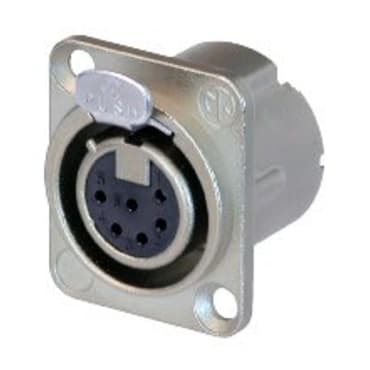 Neutrik NC6FD-LX XLR 6pin Panel Mounting Socket