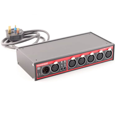 Swisson XSR-5B DMX/RDM Splitter Box 5-Pin XLR 5 Outputs Stage Electrics