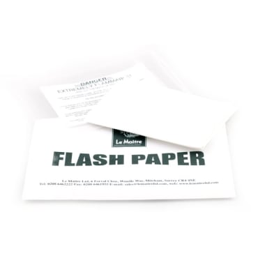 Le Maitre FP01 4 x sheets of Pyroflash Flash Paper