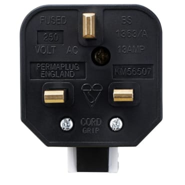 Permaplug Heavy Duty Plug White Stage Electrics