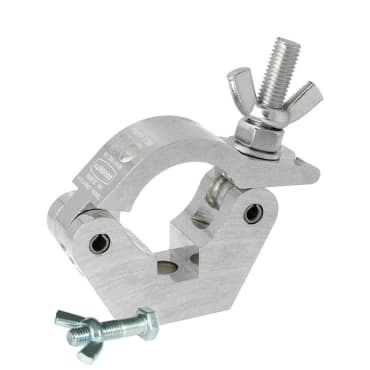Doughty T58010 Slimline 50mm Hook Clamp Silver Stage Electrics
