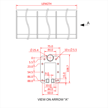 Doughty T63706 Six Track Straight Curtain Track 500mm Diagram Stage Electrics