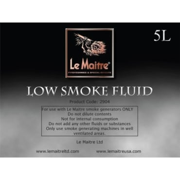Le Maitre 2904 Low Lying Smoke Fog Fluid 5L Stage Electrics