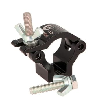 Doughty T5888701 Atom 25mm Hook Clamp 100kg WLL Black Stage Electrics