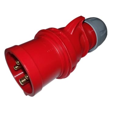 PCE 014-6 16A 400V 4pin Motor Cable Plug IP44 - Red