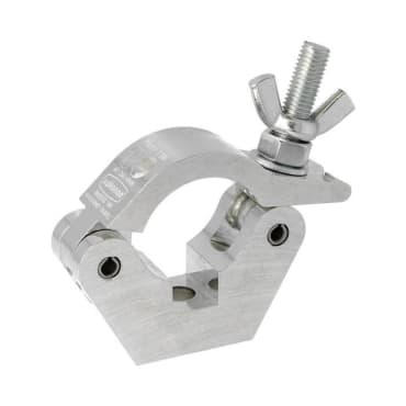 Doughty T57001 Slimline Half Coupler M12 Hole Zinc Aluminium Clamp Stage Electrics