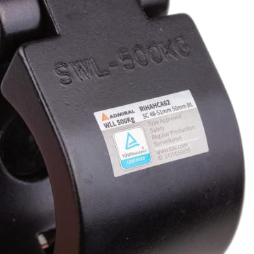 Admiral Staging RIHAHCA62 Swivel Coupler 48-51mm 50mm WLL 500kg - Black