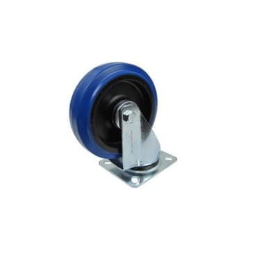 Penn W8992 Castor with Swivel Blue Rubber Wheel - 127mm (180kg)