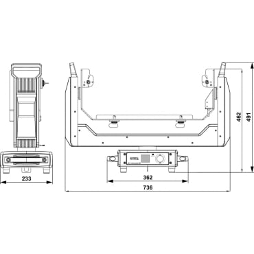 Briteq BT-NONAMOVE Moving Yoke for BT-NONABEAM Diagram Stage Electrics