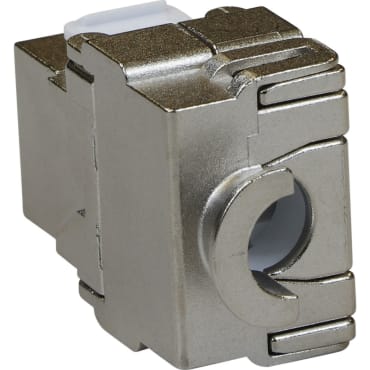 Excel 100-210 Cat6 FTP Screened Keystone Toolless Jack - Silver