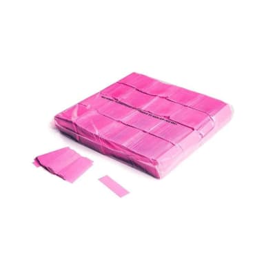 MagicFX CON09PK 1kg Bag Slowfall UV Confetti 55 x 17mm - Fluorescent Pink