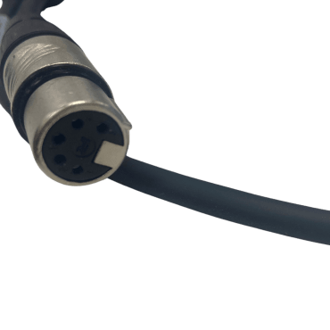 StageCable  DMX 5 Pin Cable + Rean XLR 5 Pin Plug & Socket - 1m