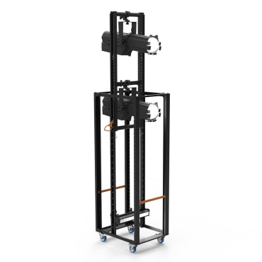 Admiral Staging WAM2J16 Sidelight Tower Asymmetrical H203 x 60 x 80 with 4x Braked Castors