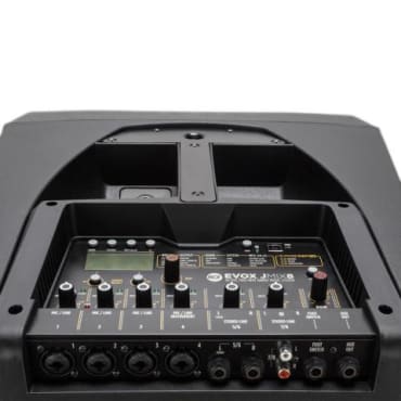 RCF 13000556 EVOX JMIX8 Active 2-Way Portable Array System 1400W + Digital Mixer - Black