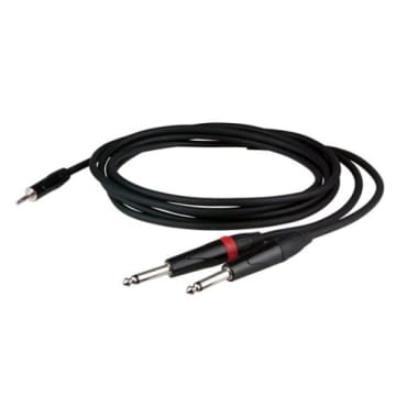 DAP FLX316 3.5mm Stereo Mini Jack to 2 x Mono Jack - 6m