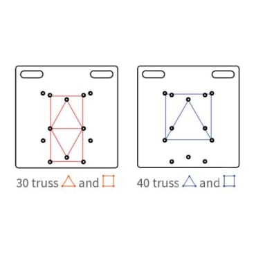 Admiral Staging TRBP073B Baseplate 73cm combi without Couplers - Black