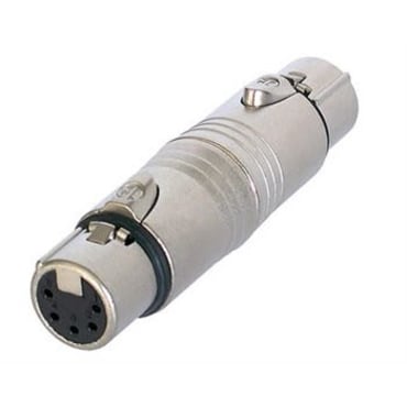 Neutrik NA5FF XLR 5pin Socket to XLR 5pin Socket Adaptor