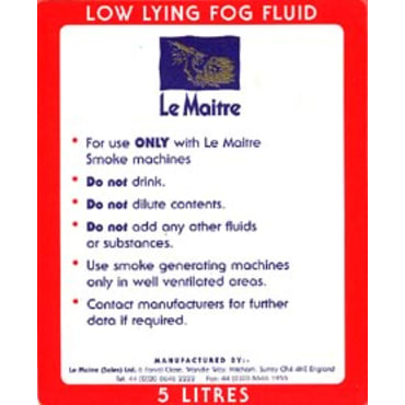 Le Maitre 2904 Smoke Fog Fluid - Low Lying 5l