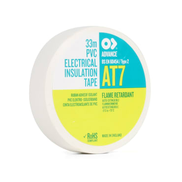 Advance 104185 AT7 PVC Tape 19mm x 33m - White