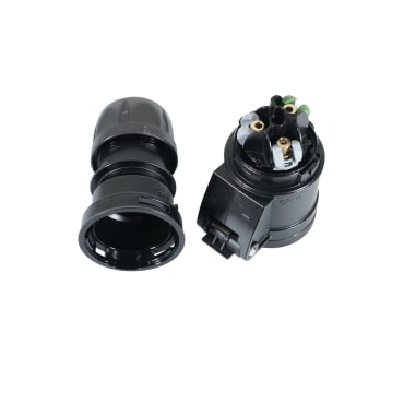 PCE 213-6TTX 16A 230V 3pin Cable Socket IP44 - Black TurboTwist